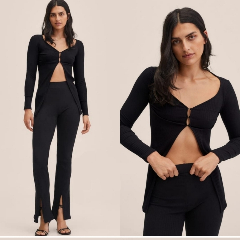 MANGO Cardigan/pants Set